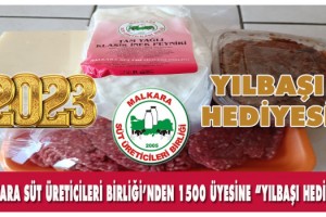 Malkara Süt Üreticileri Birliği’nden Bin 500 Üyesine “Yılbaşı Hediyesi”