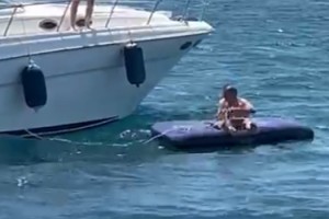 Saros’ta deniz yatağında uyuyakaldı, 4 mil açıkta kurtarıldı