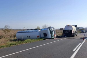 Tekirdağ'da devrilen tankerin sürücüsü öldü