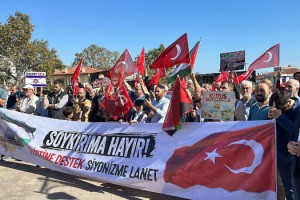 Tekirdağ'da İsrail protestosu