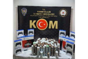Edirne’de çok sayıda gümrük kaçağı ürün ele geçirildi