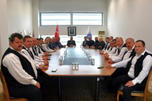 NKÜ Rektörü Şahin, Romanya'dan gelen heyeti ağırladı