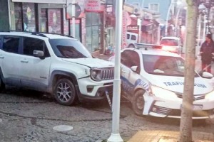 Malkara'da kaza; 1 polis yaralı