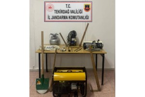 Şarköy'de kaçak kazı yapan 6 şüpheli yakalandı