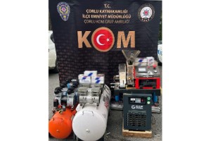 Şarköy'de 1150 litre sahte şarap ele geçirildi
