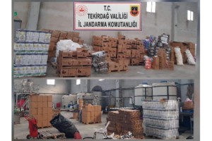 Tekirdağ'da piyasa değeri 2,5 milyon lira olan sahte deterjan ve şampuan ele geçirildi