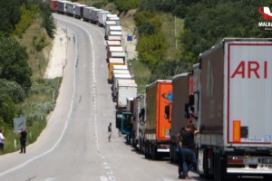 Bulgaristan sınırında 24 kilometre TIR kuyruğu
