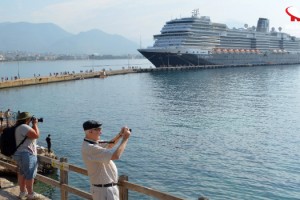 Kruvaziyerle 135 bin turist geldi