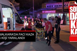 Malkara'da otomobiller çarpıştı: 4 yaralı