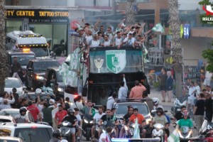 Şampiyon Bodrum'a yakışan kutlama