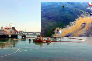 Tekirdağ'da denize 12 bin litre mazot sızdı; 12,6 milyon lira ceza