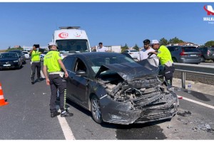 Tekirdağ'da otomobiller çarpıştı; 5 Yaralı