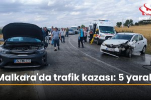 Malkara'da trafik kazası: 5 yaralı