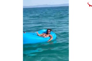 Saros’ta deniz yatağında uyuyakaldı, 2 mil açıkta kurtarıldı