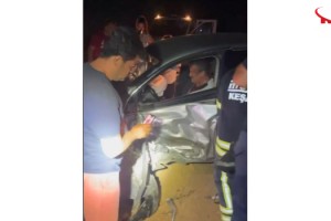 Keşan'da zincirleme trafik kazası: 6 yaralı