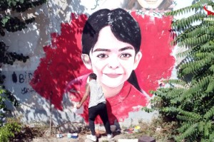 Azeri asıllı ressam, Narin'in resmini duvara çizdi