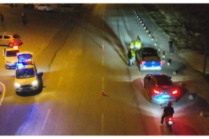 Keşan’da polisten dronlu uygulama