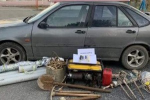 Tekirdağ'da kaçak kazı yaparak define arayan 4 şüpheli yakalandı