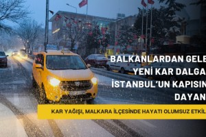 Balkanlardan gelen yeni kar dalgası İstanbul’un kapısına dayandı