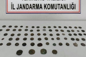 Tekirdağ'da 79 sikke ele geçirildi