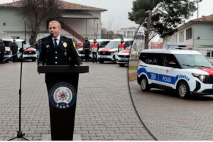 Çanakkale Emniyet Müdürlüğü'ne 19 yeni araç teslim edildi