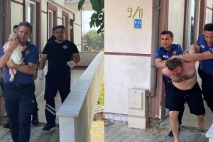 Eşiyle tartıştı, 4 aylık oğlunu pencereden atmaya kalktı