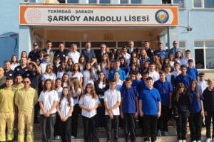 Şarköy'de öğrencilere orman yangını bilgilendirmesi