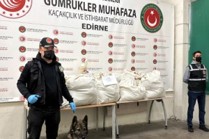 Kapıkule’de TIR'ın dorsesinde 113 kilo 664 gram esrar ele geçirildi