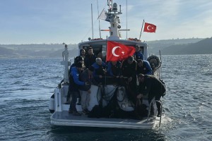 Çanakkale Boğazı'nda hayalet ağ temizliği yapıldı