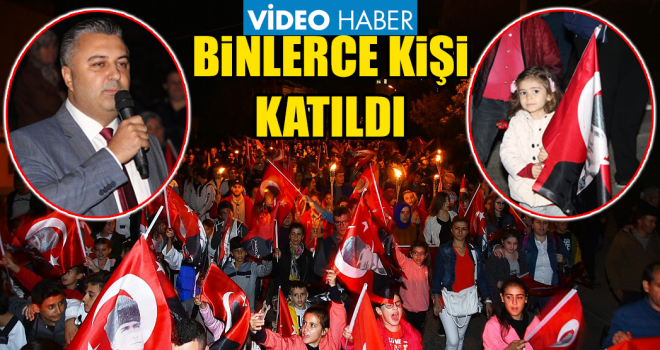Cumhuriyet Yürüyüşüne Katılım Yoğun Oldu