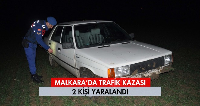 Malkara’da Trafik Kazası; 2 Yaralı
