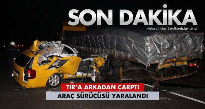 Ticari Taksi Sürücüsü Yaralandı