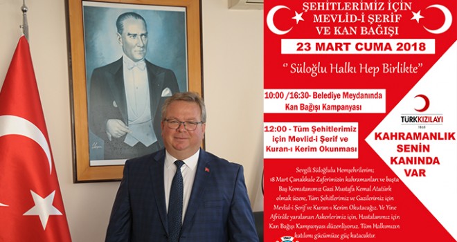 Süloğlu Belediyesi Şehitlerimiz İçin Mevlit Okutacak