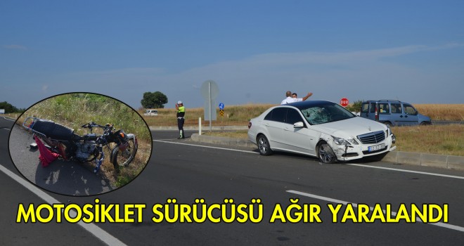 Malkara'da Trafik Kazası 1 Ağır Yaralı