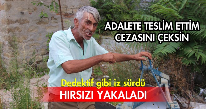 3 gün sonra hırsızı yakaladı adalete teslim etti. Video Haber