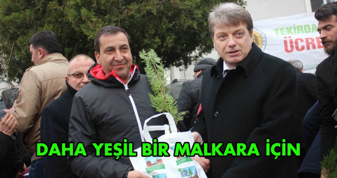 MALKARA’DA BİN ADET FİDAN DAĞITILDI