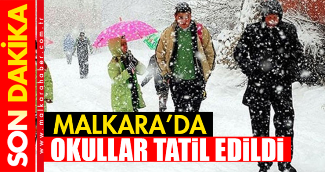 Son dakika... Malkara'da Okullara Kar Tatili!