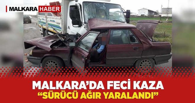 Kamyonet ile Otomobil Çarpıştı; 1 Yaralı