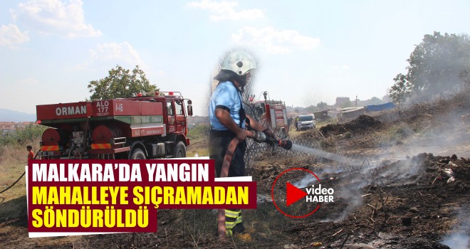 Yangın Mahalleye Sıçramadan Söndürüldü