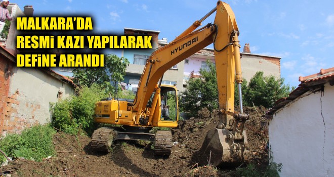 Malkara’nın İlçesinde Define Aradılar