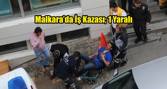 Merdivenden Düşen İşçi Yaralandı