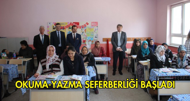 Kadınlardan Okuma Yazma Kursuna Yoğun İlgi