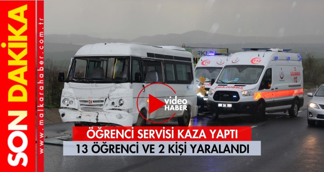 Son dakika | Malkara'da Öğrenci Servisi Kaza Yaptı; 15 Yaralı