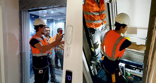 ASANSÖRLERE SIKI TAKİP