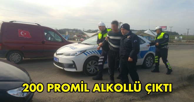 Alkollü Sürücü Polise Zor Anlar Yaşattı