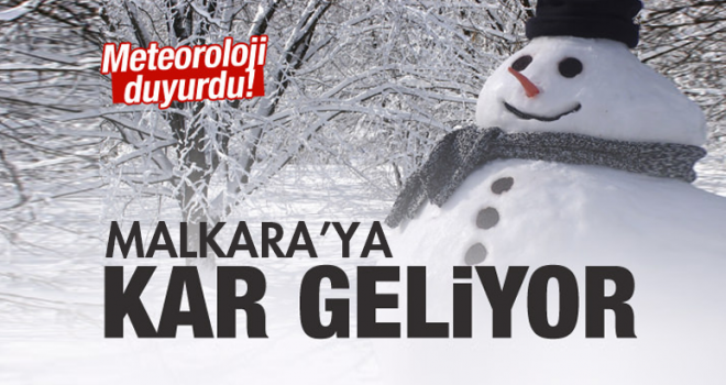 Dikkat! Malkara'ya Kuvvetli Kar Yağışı Geliyor...