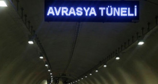 Avrasya Tüneli'nin 2017 faturası 123 Milyon Lira
