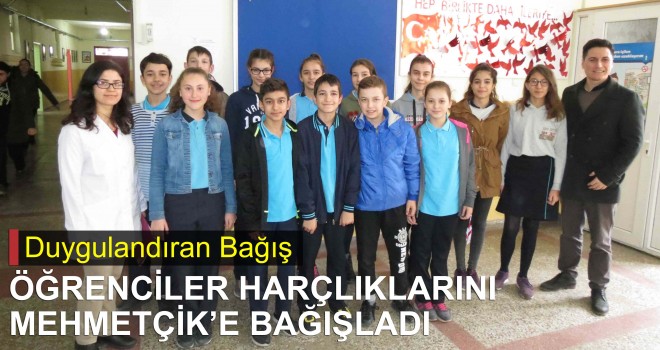 Öğrenciler Harçlıklarını Mehmetçik’e Bağışladılar