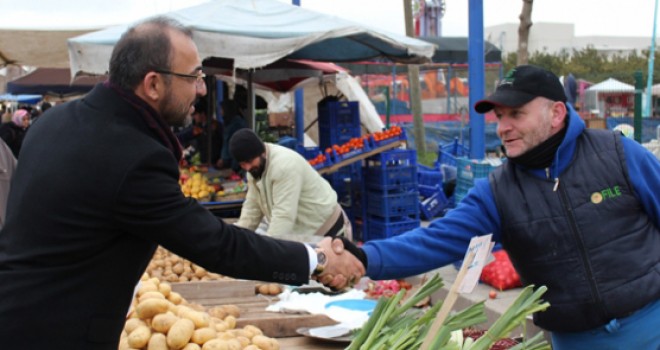 ESNAFIN ŞİKÂYETLERİNİ DİNLEDİ