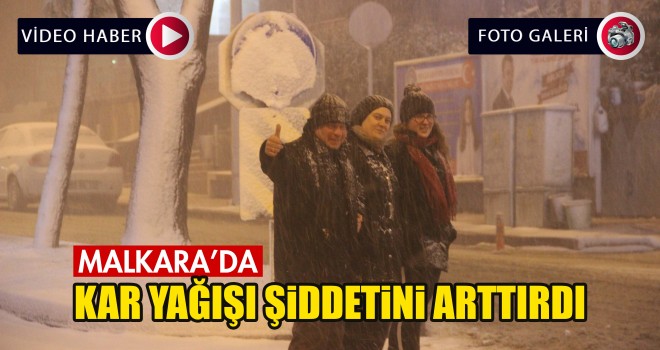 Kar Malkara’da Şiddetini Arttırdı